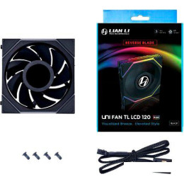 Вентилятор для корпуса Lian Li Uni Fan TL LCD 120 Reverse G99.12RTLLCD1B.R0