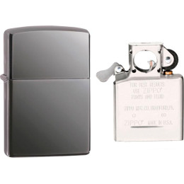 Зажигалка Zippo Black Ice 29789 (с дополнительным блоком для трубки)