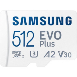 Карта памяти Samsung EVO Plus 2024 microSDXC 512GB (с адаптером)