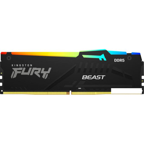 Оперативная память Kingston FURY Beast RGB 16ГБ DDR5 6400 МГц KF564C32BBA-16