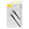 Кабель Baseus Glimmer Series USB Type-C - Lightning (2 м, черный)