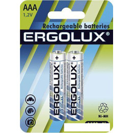 Аккумулятор Ergolux AAA 1100 mAh 2 шт. NHAAA1100BL2