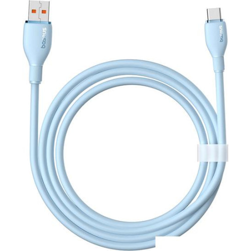 Кабель Baseus Pudding Series Fast Charging Cable 100W USB Type-C - USB Type-C (1.2 м, голубой)