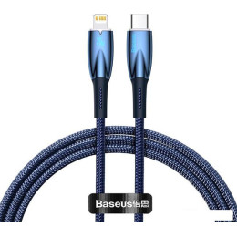 Кабель Baseus Glimmer Series Fast Charging Data Cable Type-C - Lightning 20W CADH000003 (1 м, синий)