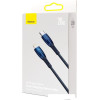 Кабель Baseus Glimmer Series USB Type-C - Lightning (2 м, синий)