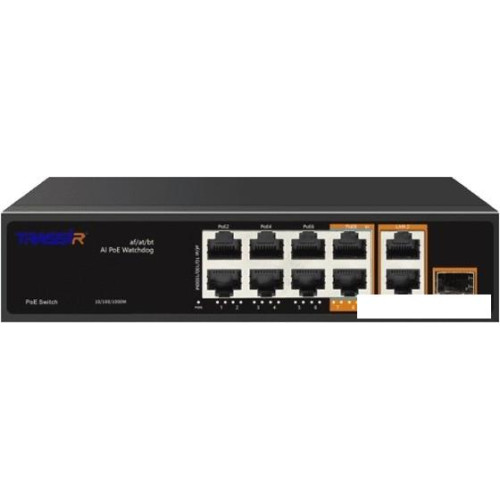 Неуправляемый коммутатор TRASSIR TR-NS13111S-120-8PoE