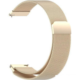 Браслет Rumi Milanese loop металлический 20 мм (белое золото)