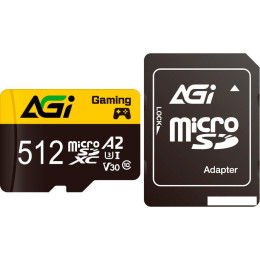 Карта памяти AGI TF138 Supreme microSDXC 512GB AGI512GGSTF138 (с адаптером)