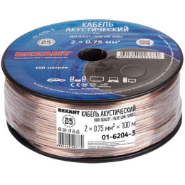Кабель Rexant 01-6204-3 (100 м, прозрачный)