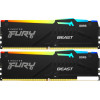 Оперативная память Kingston FURY Beast RGB 2x16ГБ DDR5 6400 МГц KF564C32BBEAK2-32