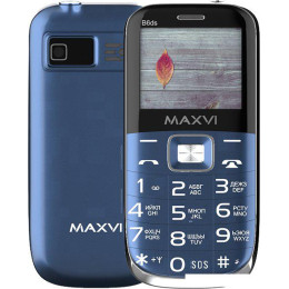 Кнопочный телефон Maxvi B6ds (синий)