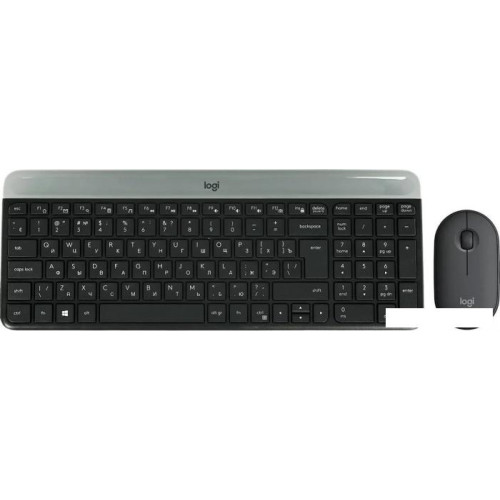 Офисный набор Logitech MK470 Slim Wireless Combo 920-009204 (графитовый)