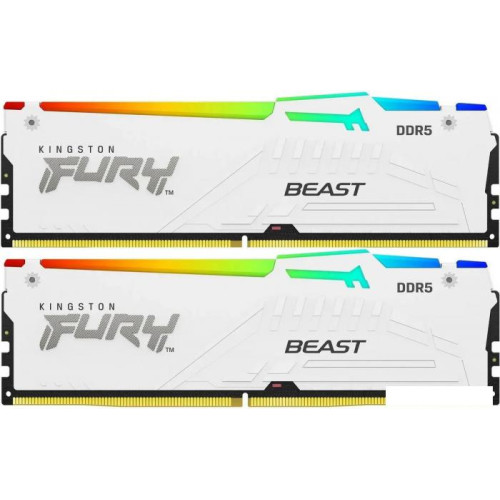 Оперативная память Kingston FURY Beast RGB 2x32ГБ DDR5 5600 МГц KF556C36BWEAK2-64