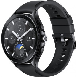 Умные часы Xiaomi Watch 2 Pro LTE (черный, с черным силиконовым ремешком, международная версия)