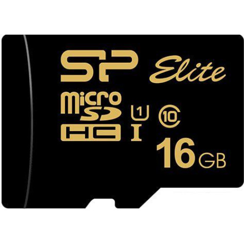 Карта памяти Silicon-Power Elite Gold microSDHC SP016GBSTHBU1V1G 16GB