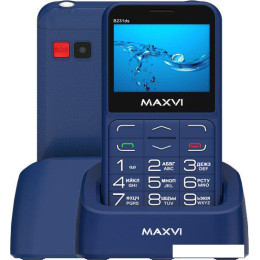 Кнопочный телефон Maxvi B231ds (синий)