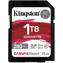 Карта памяти Kingston Canvas React Plus V60 SDXC 1TB