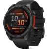 Умные часы Garmin Fenix 8 47мм (серый, черный силиконовый ремешок)