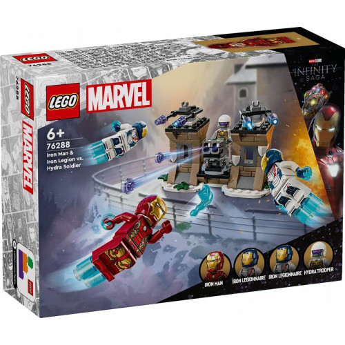 Конструктор LEGO Marvel 76288 Железный человек и Железный легион против солдата Гидры