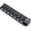 USB-хаб 5bites HB37-303PBK