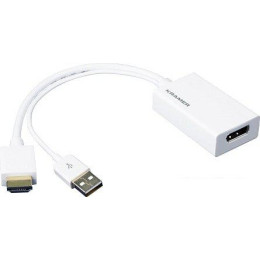 Адаптер Kramer Electronics HDMI - DisplayPort ADC-HM/DPF (0.2 м, белый)