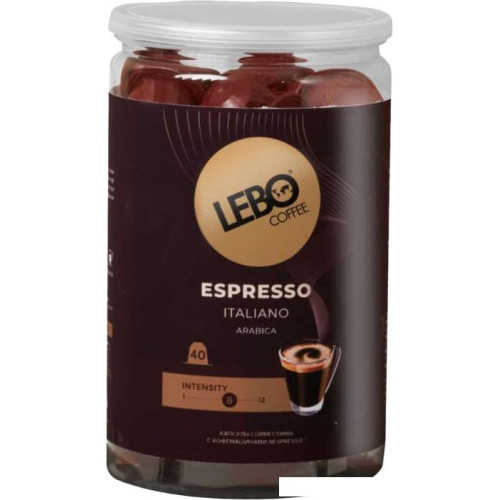 Кофе в капсулах LEBO Coffee Espresso Italiano 220 г