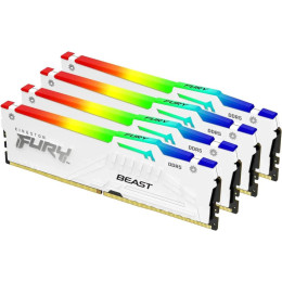 Оперативная память Kingston FURY Beast RGB 4x32ГБ DDR5 5600 МГц KF556C40BWAK4-128