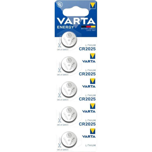 Элементы питания Varta Lithium CR2025 3V 6025229405 (5шт)