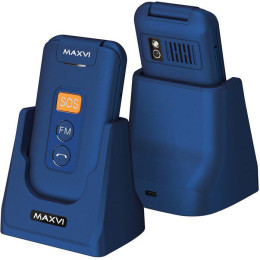 Кнопочный телефон Maxvi E5 up (синий)