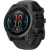 Умные часы Garmin Fenix 8 E 47мм (серая сталь, черный силиконовый ремешок)