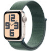 Умные часы Apple Watch SE 2 40 мм (алюминиевый корпус, звездный свет/зеленый, нейлоновый ремешок)