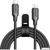 Кабель CrownMicro CMCU-3070CC USB Type-C - USB Type-C (1 м, черный)