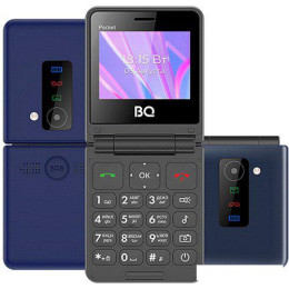 Кнопочный телефон BQ BQ-2456 Pocket (синий)