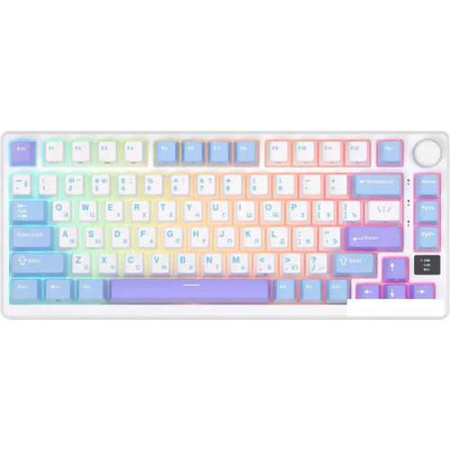 Клавиатура Royal Kludge RK-M75 RGB Taro Milk (RK Brown)