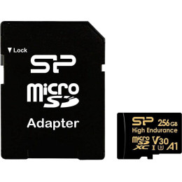 Карта памяти Silicon-Power Golden Series High Endurance microSDXC SP256GBSTXDV3V1HSP 256GB (с адаптером)