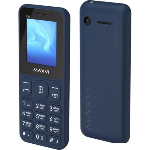 Кнопочный телефон Maxvi P99 (темно-синий)