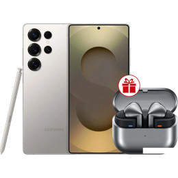 Смартфон Samsung Galaxy S25 Ultra SM-S938B 12GB/512GB (серый титан) и наушники Samsung Galaxy Buds 3 Pro по акции