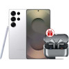 Смартфон Samsung Galaxy S25 Ultra SM-S938B 12GB/512GB (серебряный титан) и наушники Samsung Galaxy Buds 3 Pro по акции