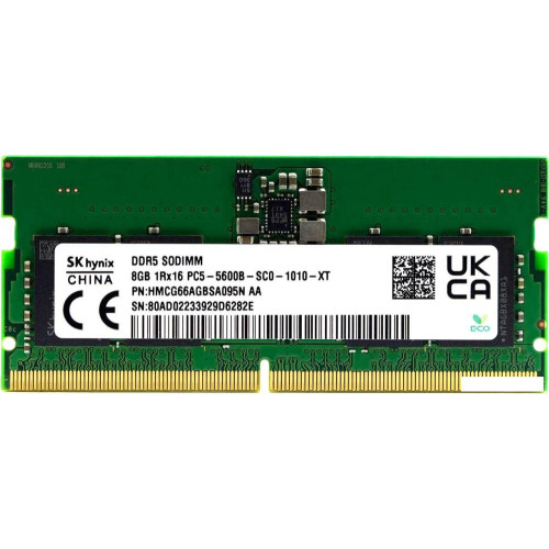Оперативная память Hynix 8ГБ DDR5 5600 МГц HMCG66AGBSA095N
