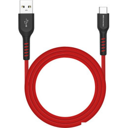 Кабель Atomic Flexstick Robust 30.316 USB Type-A - USB Type-C (1.5 м, черный/красный)