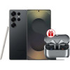 Смартфон Samsung Galaxy S25 Ultra SM-S938B 12GB/1TB (черный титан) и наушники Samsung Galaxy Buds 3 Pro по акции