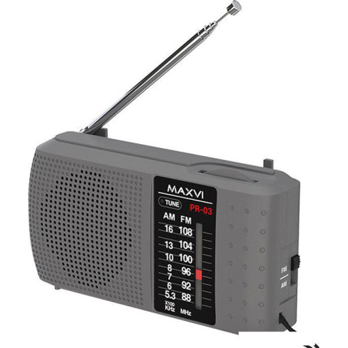 Радиоприемник Maxvi PR-03 (серый)