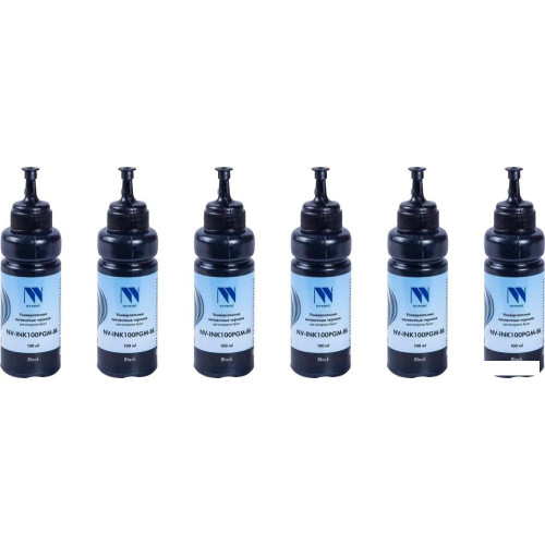 Чернила NV Print NV-INK100PGM6-Bk (черный)