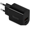 Сетевое зарядное Buro BUWD1 (черный)