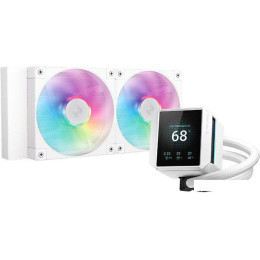 Система жидкостного охлаждения для процессора DeepCool Mystique 240 WH ARGB R-LX240-WHDSNMCP-G-1