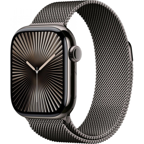 Умные часы Apple Watch Series 10 46 мм (титановый корпус, сланец/сланец, миланская петля M/L)