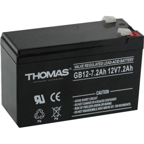 Аккумулятор для ИБП Thomas GB 12-7.2 12V 7.2Ah