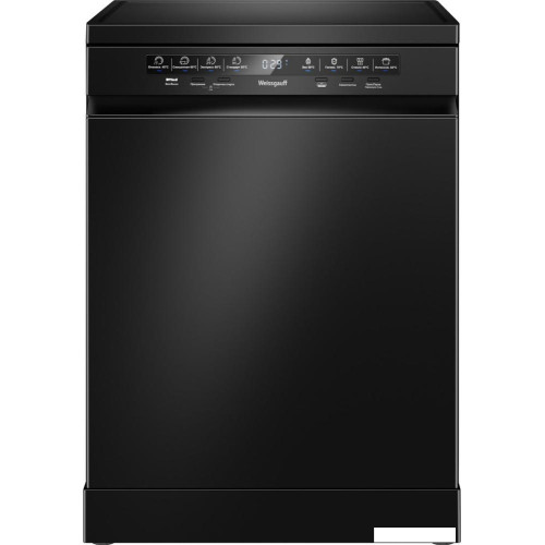 Отдельностоящая посудомоечная машина Weissgauff DW 6038 D Dual Wash Black
