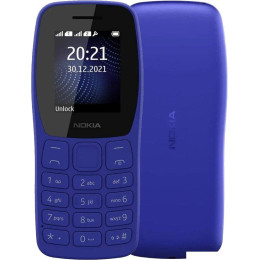 Телефон Nokia 105 (2022) Dual SIM TA-1416 (синий, без З/У)