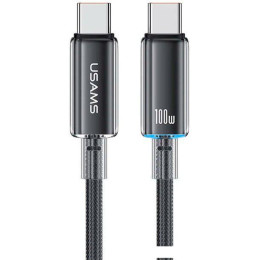Кабель Usams US-SJ660 USB Type-C - USB Type-C (1.2 м, черный)